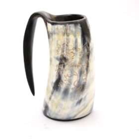 Viking drinking horn mug